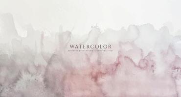 Abstract horizontal watercolor background. Neutral light colored empty space background illustration vector