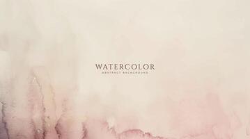 Abstract horizontal watercolor background. Neutral light colored empty space background illustration vector