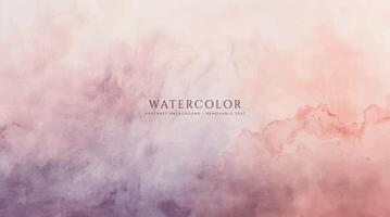 Abstract horizontal watercolor background. Neutral light colored empty space background illustration vector