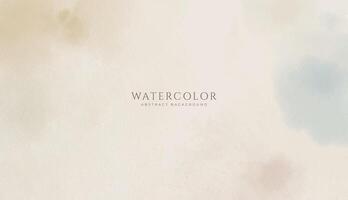 Abstract horizontal watercolor background. Neutral light colored empty space background illustration vector