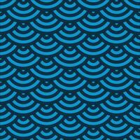 blue japanese wave pattern pattern vector