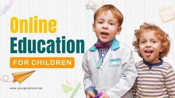 digital child education presentation  template