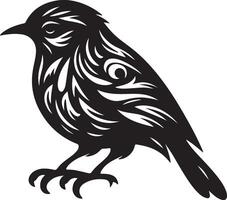 BIRD silhouette on a white background vector