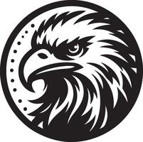 Eagle silhouette on a white background vector