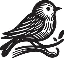 BIRD silhouette on a white background vector