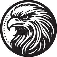Eagle silhouette on a white background vector