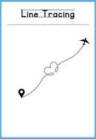 Handwriting practice for kids vector