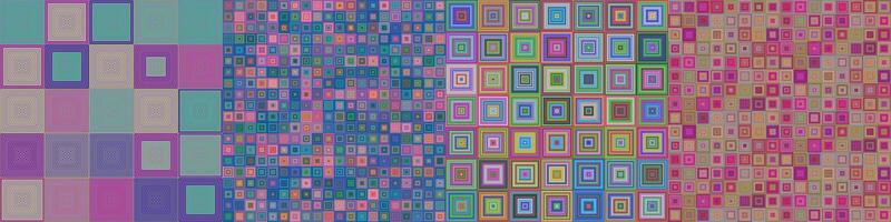 Abstract square background set vector