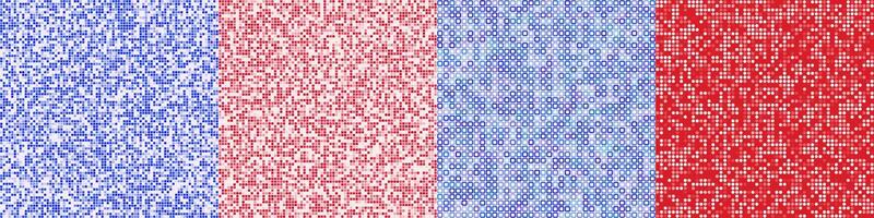 Abstract pixel mosaic background collection vector