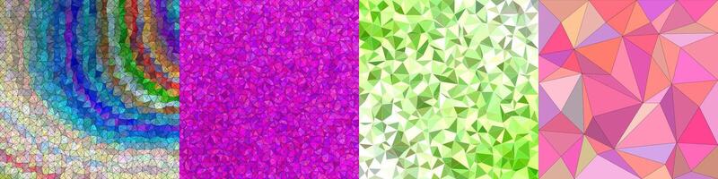 Abstract triangle polygon background collection vector
