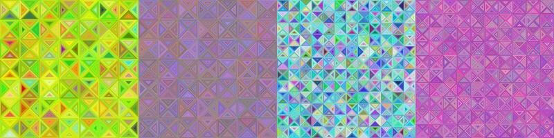 Abstract triangle polygon background collection vector
