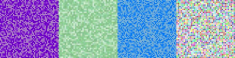 Abstract pixel mosaic background collection vector