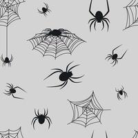 spider seamless pattern vector