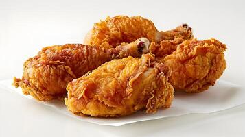 Savory Fried Chicken CloseUp A Taste of Comfort and Flavor in High Definition photo