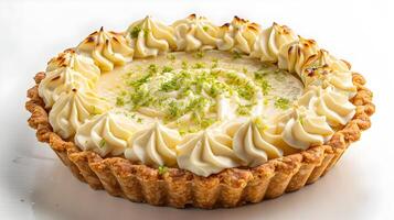 Vibrant Key Lime Pie A Taste of Summer Perfection in a Slice photo