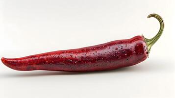 Five Degrees of Spiciness A Closeup Photography of an Isolated Chili photo