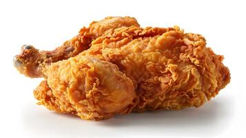 Savor the GoldenBrown Crispy Coating of a Delectable Fried Chicken Dish in CloseUp Photography photo