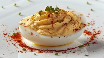 Deviled Eggs A Culinary Delight Showcasing Exquisite Food Photography photo