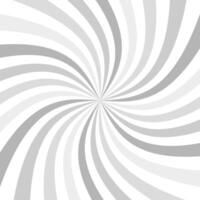 Light grey sunburst swirl background. Sun rays. Radial swirl abstract lines vector