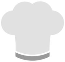 Chef hat flat icon illustration isolated on white background. vector