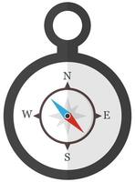 Flat icon of a compass isolated on white background. vector