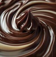 Swirling Dark and White Chocolate photo