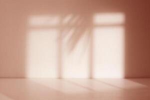 empty room with a window shadow background photo