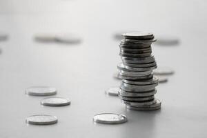 stack of coins for business background photo