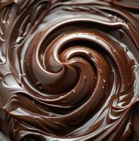 Swirling Dark and White Chocolate photo