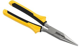 Slip joint pliers close-up scene isolated on background. Ideal for large publications or printing. 3d rendering - illustration photo