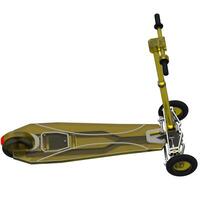 Three-wheel scooter close-up scene isolated on background. Ideal for large publications or printing. 3d rendering - illustration photo