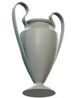 Trophy isolated on background. 3d rendering - illustration photo