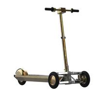 Three-wheel scooter close-up scene isolated on background. Ideal for large publications or printing. 3d rendering - illustration photo