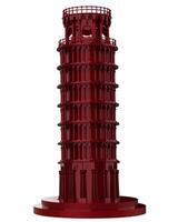 Leaning Tower of Pisa close-up scene isolated on background. Ideal for large publications or printing. 3d rendering - illustration photo