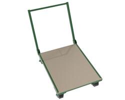 Warehouse cart isolated on background. 3d rendering - illustration photo