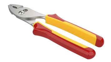Side cutting pliers close-up scene isolated on background. Ideal for large publications or printing. 3d rendering - illustration photo