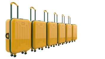 Luggage isolated on background. 3d rendering - illustration photo