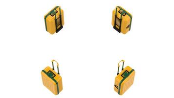 Luggage isolated on background. 3d rendering - illustration photo