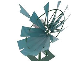 Windmill isolated on background. 3d rendering - illustration photo