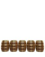 Whiskey barrel close-up scene isolated on background. 3d rendering - illustration photo