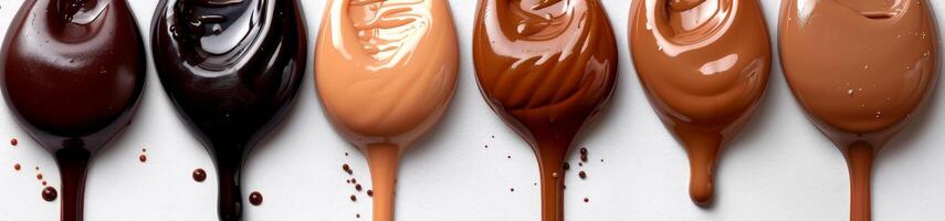 Multiple Skin Tones Dripping Foundation Makeup photo