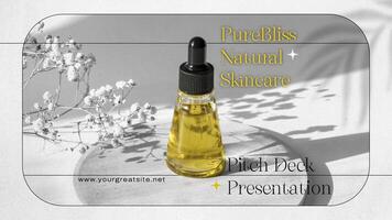 Skincare Company Pitch Deck Presentation Template