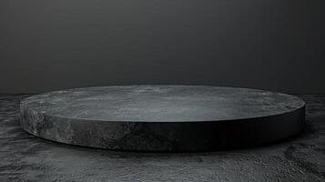 Round Metal Container on Table photo