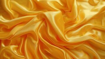 Close-Up of Yellow Fabric photo