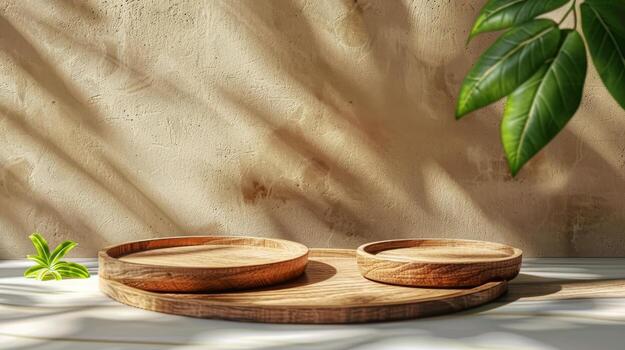 Two Bowls on Table photo
