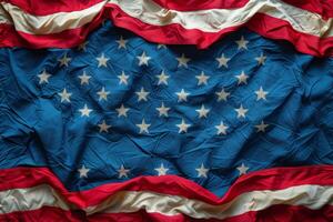 A Close-Up View of the American Flags Stars and Stripes photo