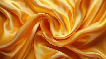 Close-Up of Yellow Fabric photo