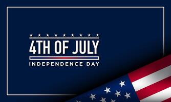 4th of July Independence Day Background Design. vector