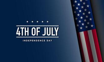 4th of July Independence Day Background Design. vector