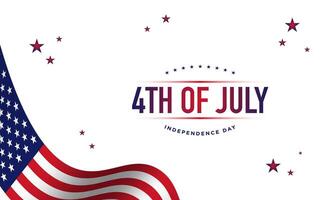 4th of July Independence Day Background Design. vector